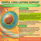 Liposomal Vitamin C 1000mg Gummies - Gomitas de Vitamina C Liposomal con Saúco, Zinc y Hierro, Sin Azúcar, 60 unidades