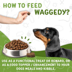 Waggedy Daily Essentials Puppy – Golosinas multivitamínicas para cachorros (60 unidades)