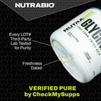 NutraBio B-100 – Complejo de Vitaminas B – Apoyo al Sistema Inmunológico, Cabello, Piel y Uñas – 90 Cápsulas Vegetales