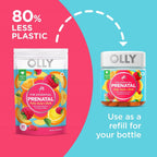OLLY Gomitas Multivitamínicas Prenatales con Ácido Fólico, Vitamina D y DHA - Sabor Cítrico y Bayas - 80 Gomitas