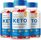 Keto Fusion ACV Gummies - 3 Pack - 1000mg - All Natural Apple Cider Vinegar with Vitamin B12 and Pomegranate