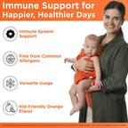 Wellements Organic Kids Immune Support Jarabe con Vitamina C y Zinc (118 ml) - a partir de 2 meses