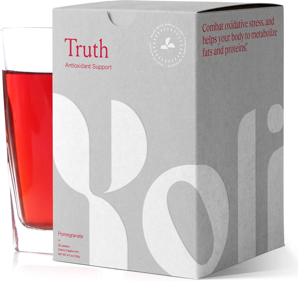 Yoli Truth Antioxidante y Apoyo Inmunitario con Vitamina C, Botánicos y Superfrutas - Sabor Granada, 30 Sobres