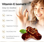 Sunergetic Annatto Tocotrienol – 300 mg con DeltaGold – 60 Cápsulas Blandas