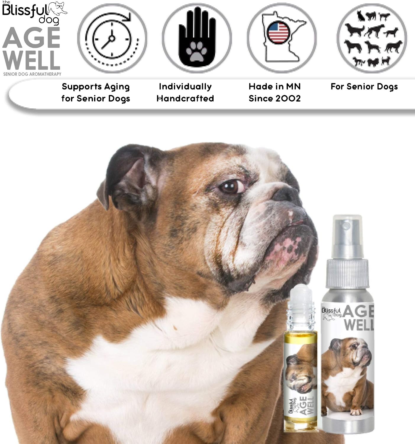 The Blissful Dog Age Well Spray de Aromaterapia para Perros - 80 ml