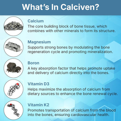 Calciven - Suplemento Natural de Calcio y Minerales para el Soporte Óseo – Image 5