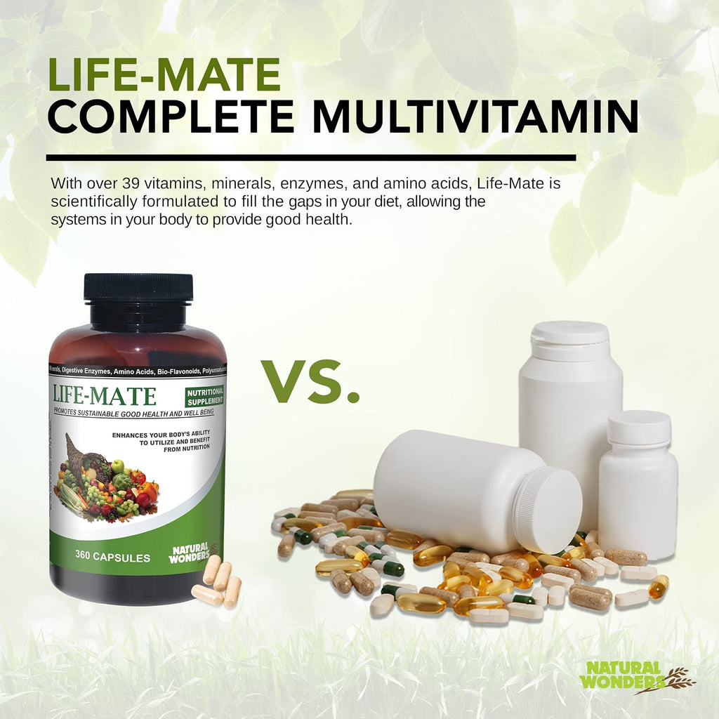 Natural Wonders Life Mate – Multivitamínico Completo, 360 Cápsulas