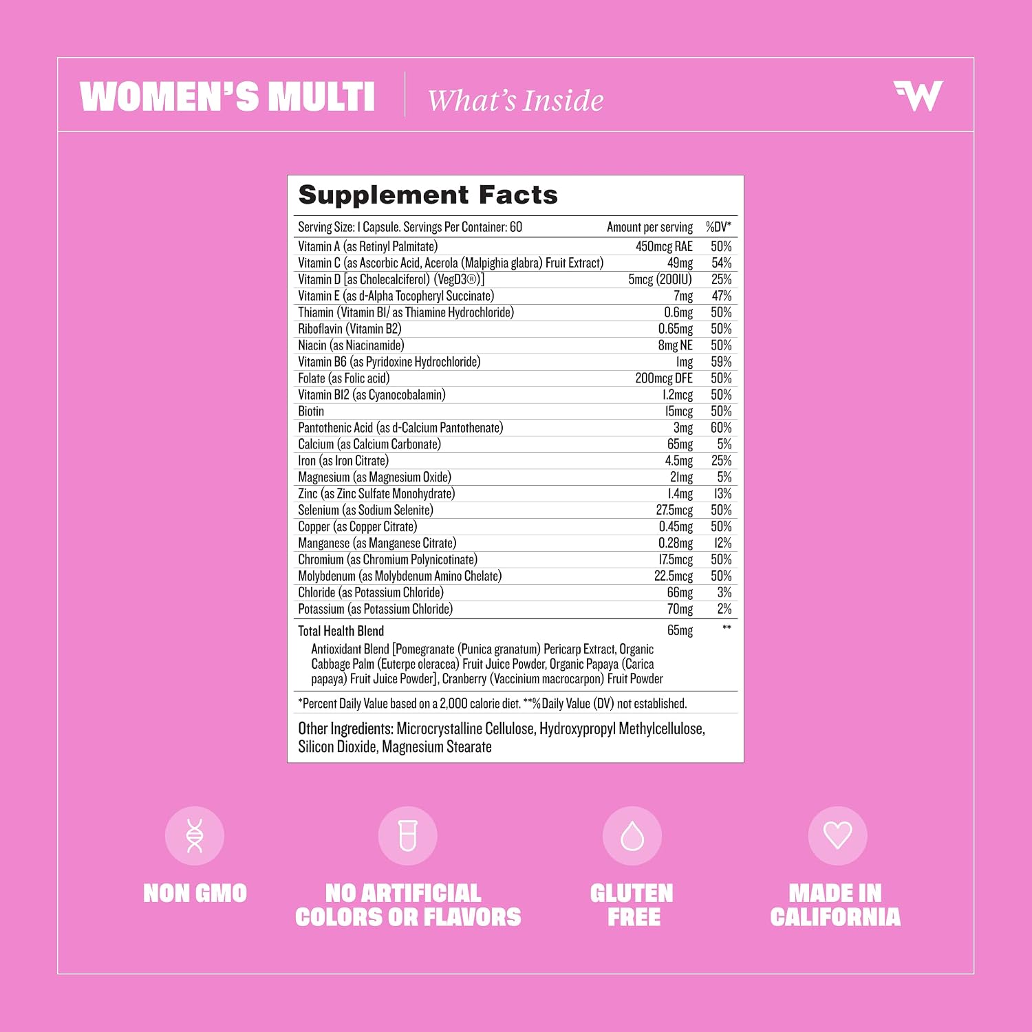 Health by Habit Suplemento Multivitamínico para Mujeres 2 Pack (120 Cápsulas) - 23 Vitaminas y Minerales Esenciales