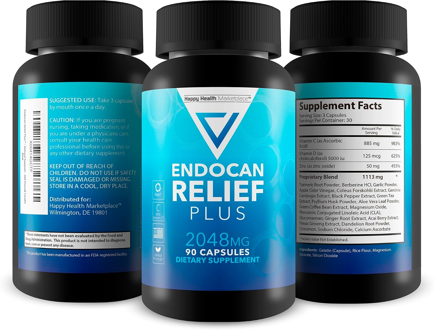 Endocan Relief Plus - Fórmula Herbal Natural para Alivio de Molestias y Malestar