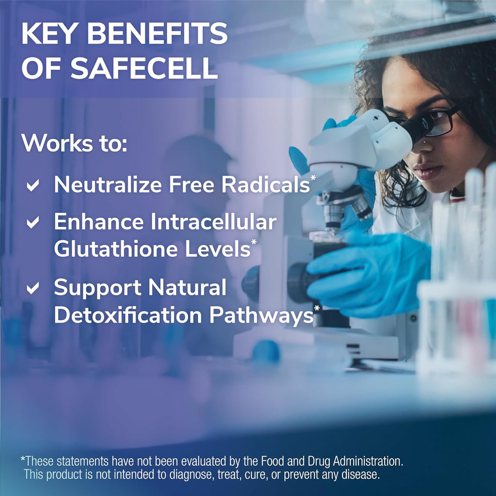 Tesseract SafeCell S-Acetil Glutatión 300mg – 60 Cápsulas Vegetarianas