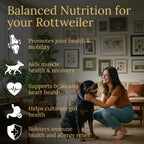 Multivitamínicos Prestige Breed, Nutrición Equilibrada para tu Rottweiler, 90 unidades, Fabricado en EE. UU. con Auténtico Bacon