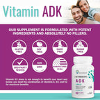 NatureGenX ADK – Vitaminas A, D3 y K2 MK-7 para la Salud Ósea – 60 Cápsulas