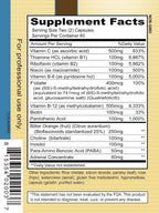 Priority One Vitamins Stress B & C 120 Cápsulas - Complejo B con Glándula Suprarrenal Entera para Apoyar Nervios, Piel, Ojos, Sistema Gastrointestinal y Funciones Cerebrales Saludables