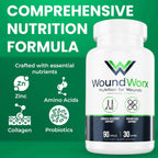 Free Life Labs WoundWorx Nutrition - Apoyo para Cicatrices y Cirugía, 90 cápsulas