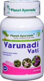 Planet Ayurveda Varunadi Vati, Comprimidos Herbales, 100% Natural y Puro - 2 Frascos (120 comprimidos cada uno)