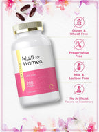 Carlyle Multivitamínico para Mujeres con Hierro | 200 Cápsulas Blandas
