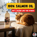 Bunny Punch Aceite Puro de Salmón Atlántico para Perros y Gatos - Complemento Líquido - 946 ml