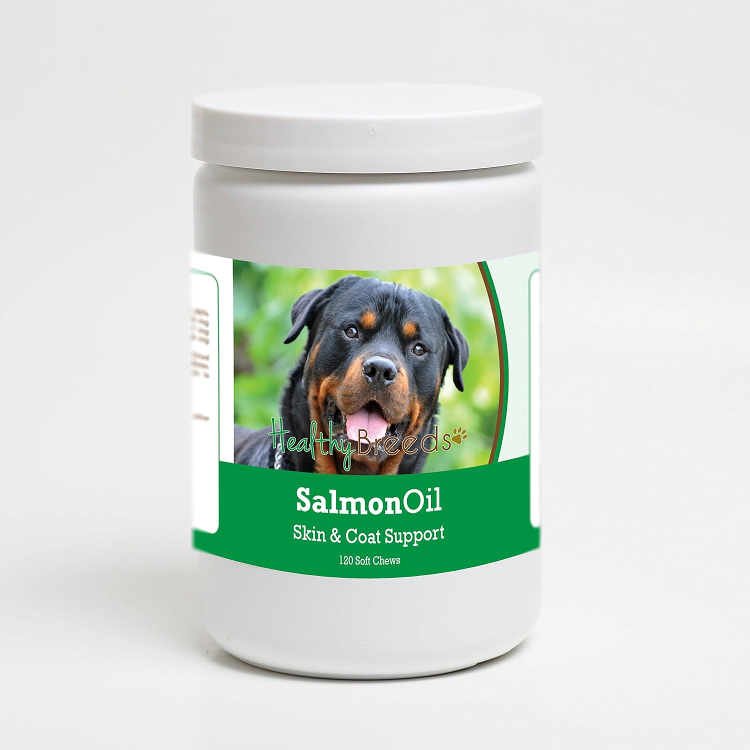 Healthy Breeds Rottweiler Snacks blandos de aceite de salmón 120 unidades