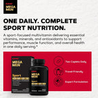 GNC Mega Men Sport Multivitamínico para Hombres, 180 Comprimidos
