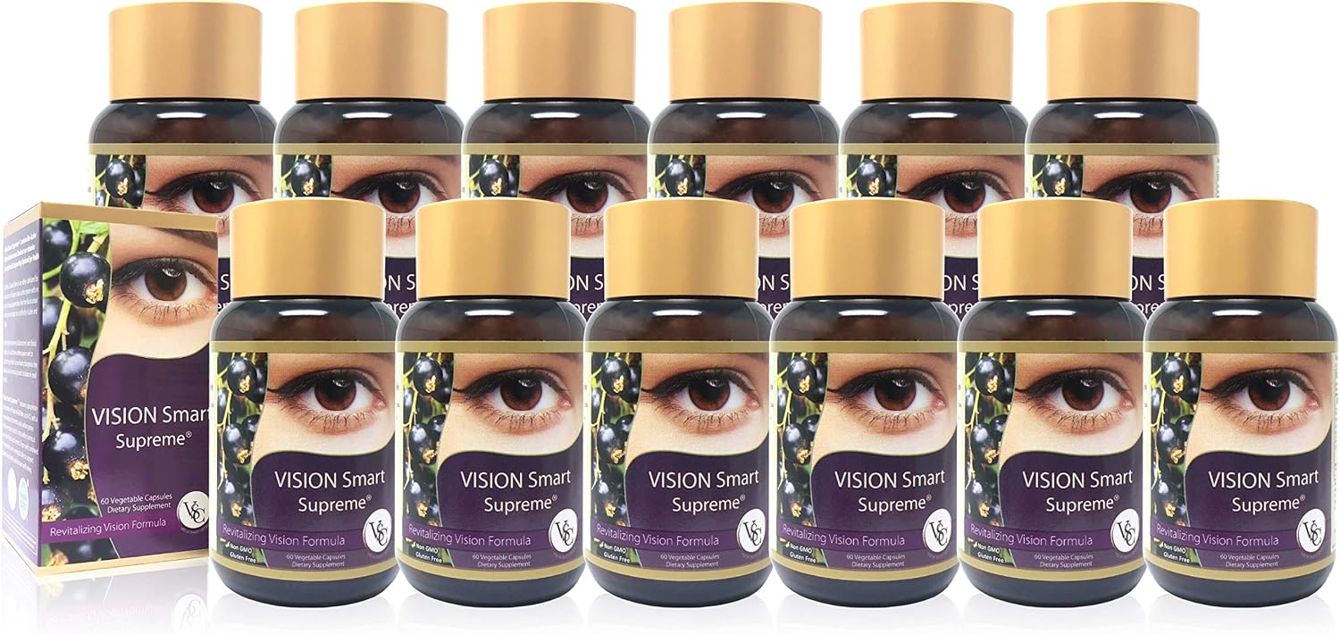 Vision Smart Supreme - Complemento para la Visión con Antocianinas de Grosella Negra (6 Botes)