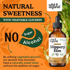 Wild & Organic Slippery Elm Liquid Drops - Apoyo Digestivo, Pulmonar y para la Mujer - 118 ml