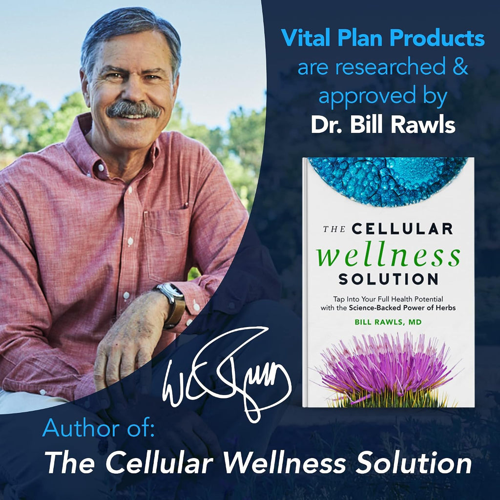 Vital Plan Daily Herbal Supplement - Suplemento Herbario con Reishi, Cúrcuma y Rhodiola