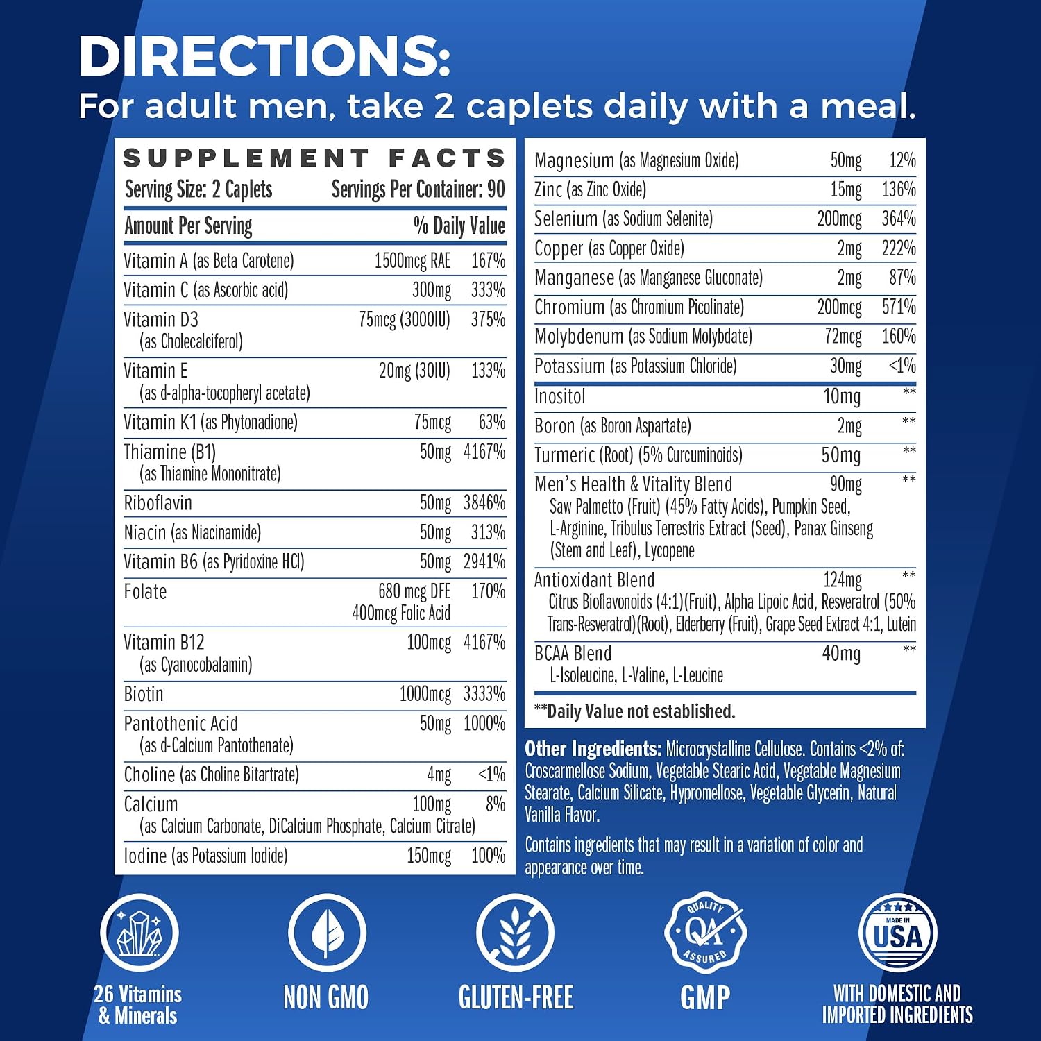 Vitamin World Ultra 360 Multivitamínico para Hombres - 180 Comprimidos