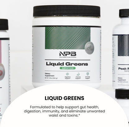 Nature's Pure Blend Super Greens Powder – – Espirulina: Alga rica en proteínas, hierro y vitaminas del grupo B. – Image 6
