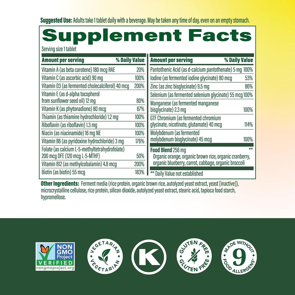MegaFood Multivitamínico para Mujeres 55+ - 120 Comprimidos