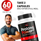 LIVORKA Prolong Power Pills para Hombres, 60 Cápsulas - Suplemento Masculino