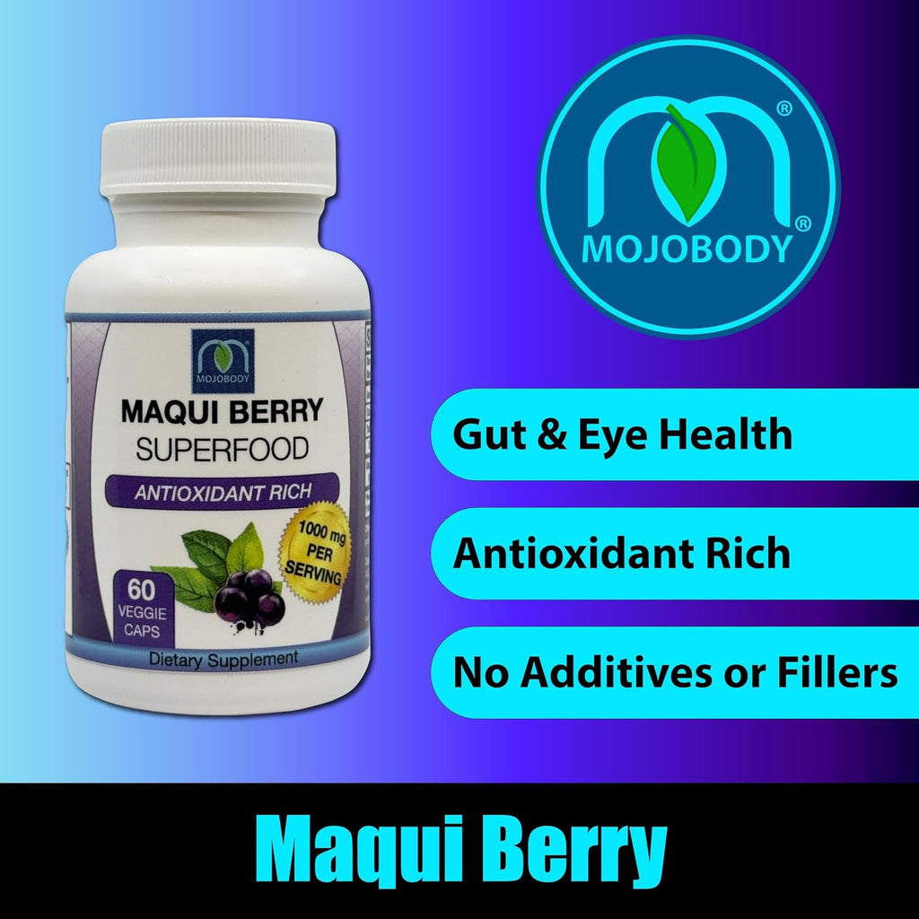 Maqui Forza - Cápsulas de Maqui Berry con Antioxidantes, 1000mg por Dosis, 60 Cápsulas Veganas