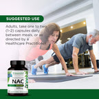 EMERALD LABS NAC 600mg - N-Acetil-L-Cisteína - Suplemento Vegano para Desintoxicación - 60 Cápsulas Vegetales (Suministro para 60 Días)