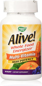 Alive! Multivitamínico de Máxima Potencia, 90 Cápsulas Vegetales