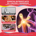 Gominolas líquidas de vitamina D3, K2 y calcio para niños y adolescentes, 1000 UI / 2000 UI D3 con magnesio, omega-3 de algas, vitaminas para huesos y dientes, absorción de calcio, cerebro e inmunidad, sin azúcar, pack de 2