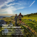 Vitamin K Triple Play: Complejo de vitamina K1, K2 MK7 y K2 MK4, 180 cápsulas