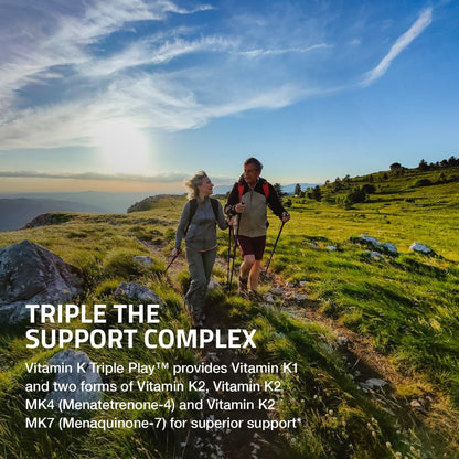 Vitamin K Triple Play: Complejo de Vitamina K1, K2 MK7 y K2 MK4, 180 Cápsulas – Image 4