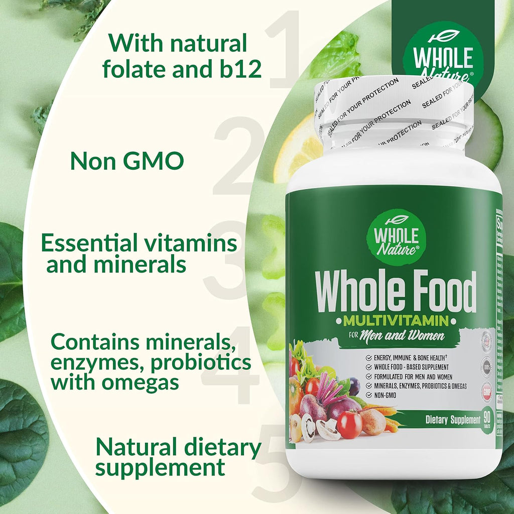 Whole Nature Multivitamínico Completo para Hombres y Mujeres - 1 Mes
