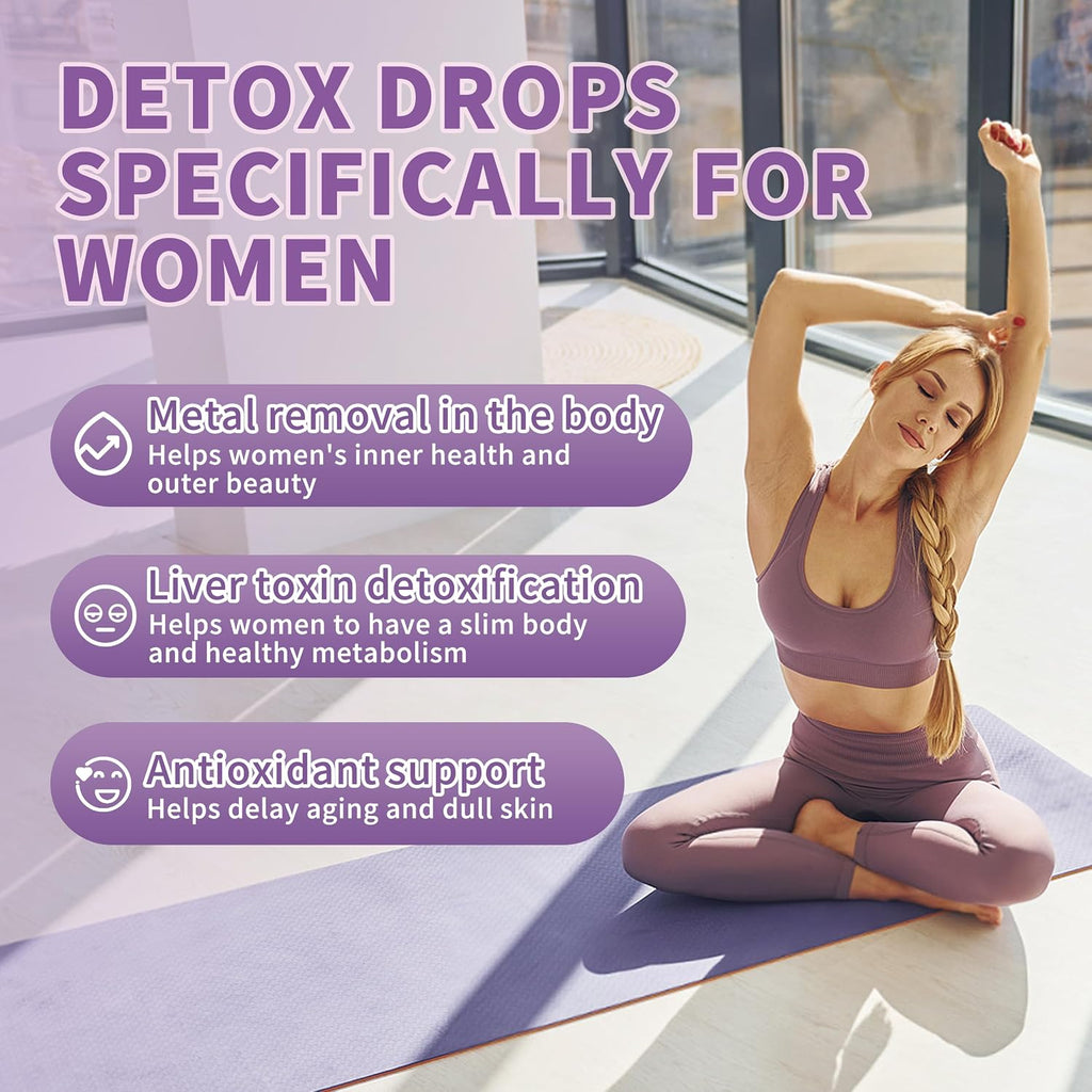 Gotas Premium de Zeolita para Mujeres - 99%+ Ceniza Volcánica Natural Pura con Vitamina B12 y D3 - 118 ml