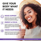 Natural Saffron Supplements - Pure Saffron Extract 88.5 mg - Mood | Focus | Vision | Energy Support - Eye Health for Women & Men - Lab Tested - NonGMO Vegan Pills - 180 Powder Capsules, 6 Month Supply