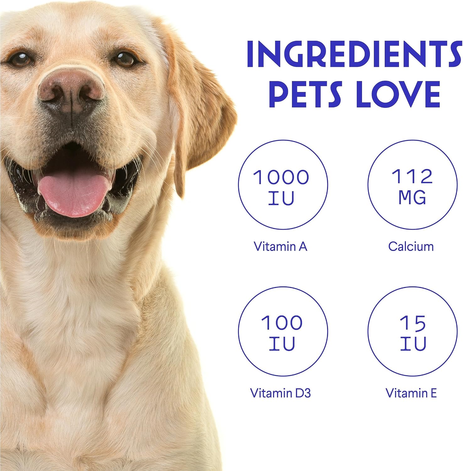Multivitamínico Premium para Perros WONDER PAWS - 60 Golosinas Masticables - Fórmula 21 en 1
