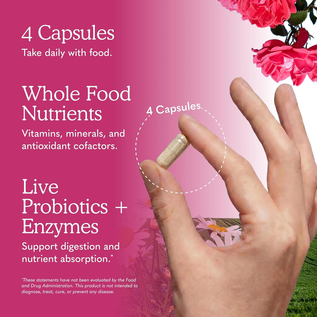 Garden of Life Vitamin Code Multivitamínico para Mujeres con Hierro y Folato, 120 Cápsulas