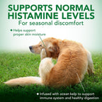 Vet's Best Masticables para Alergias en Perros - Alivio del Picor Estacional - 60 Comprimidos