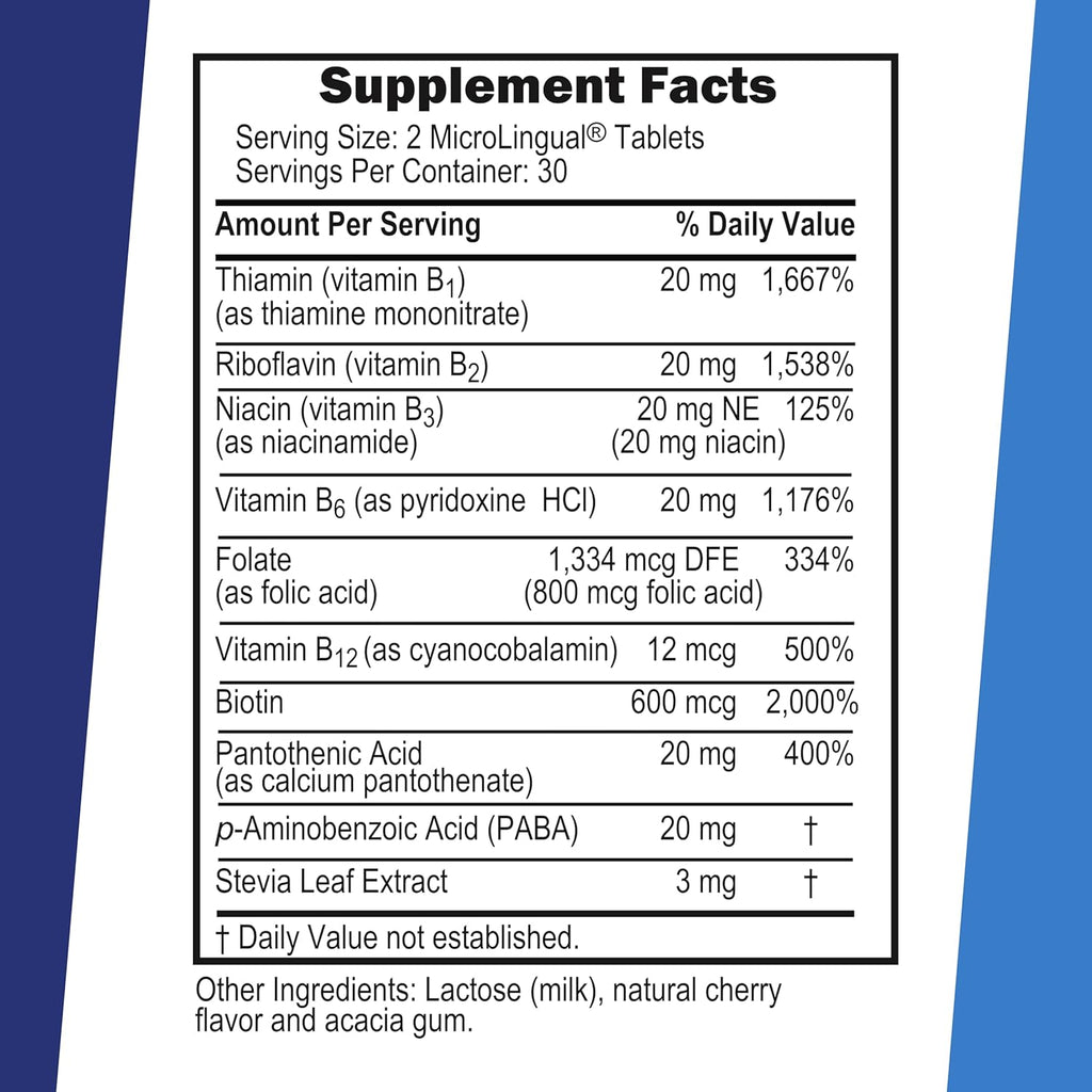 Superior Source Balance B Complex - 60 Comprimidos de Disolución Rápida