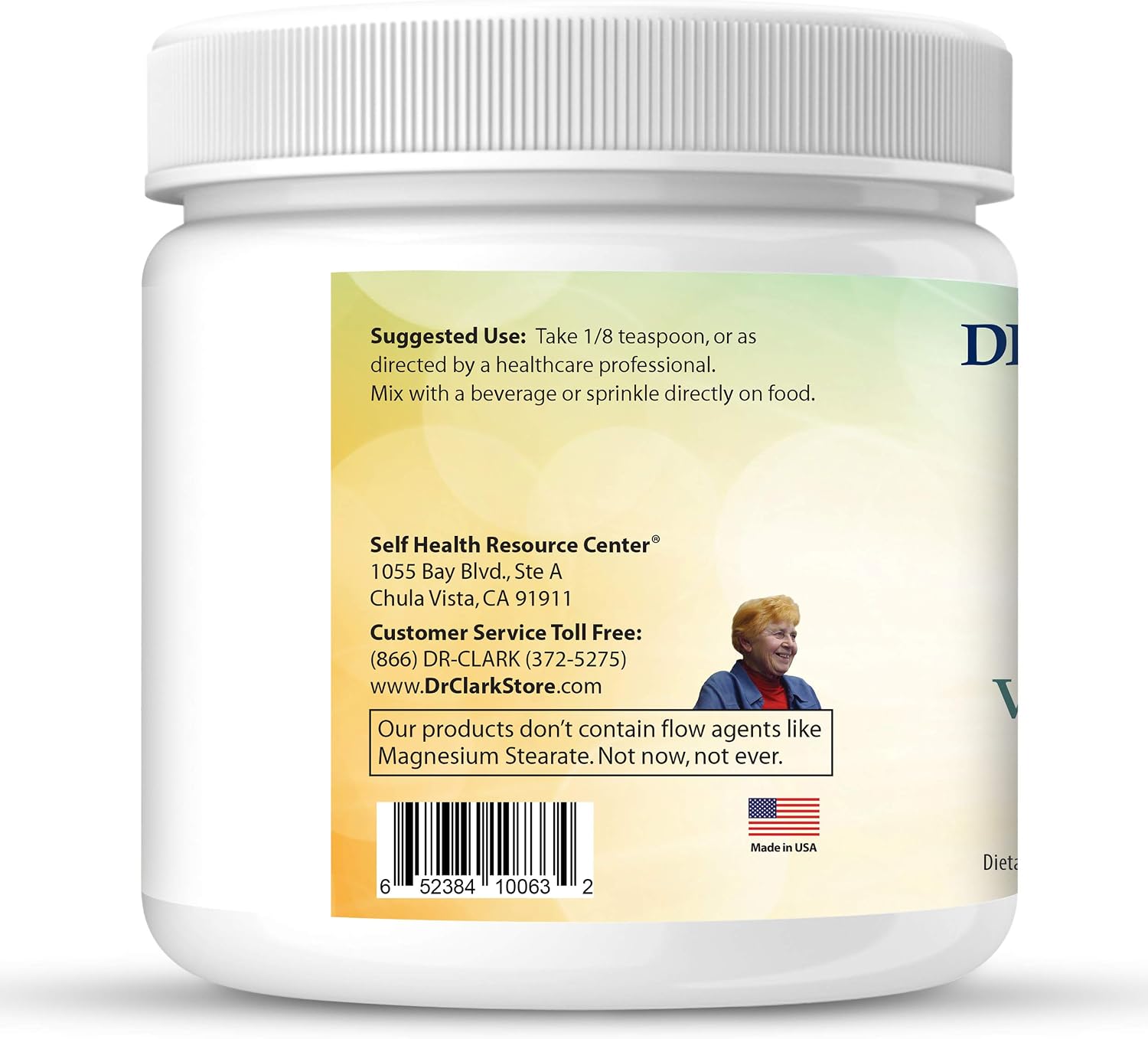 Dr. Clark Vitamina C en Polvo – Ácido Ascórbico Puro, 454 g