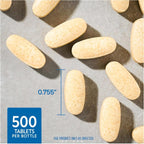 Vitamina C 1000 mg con Bioflavonoides Cítricos y Escaramujo – 500 Comprimidos