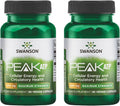 Swanson Maximum Strength Peak ATP Suplemento de Energía Celular - 400 mg (60 Cápsulas Vegetales)