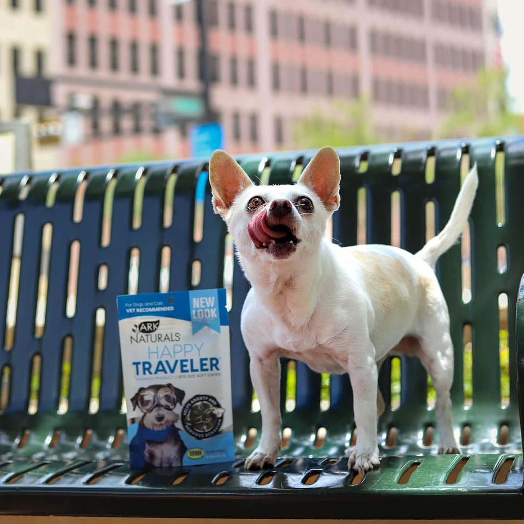 Ark Naturals Happy Traveler Calmantes Masticables para Perros - Pack Ahorro