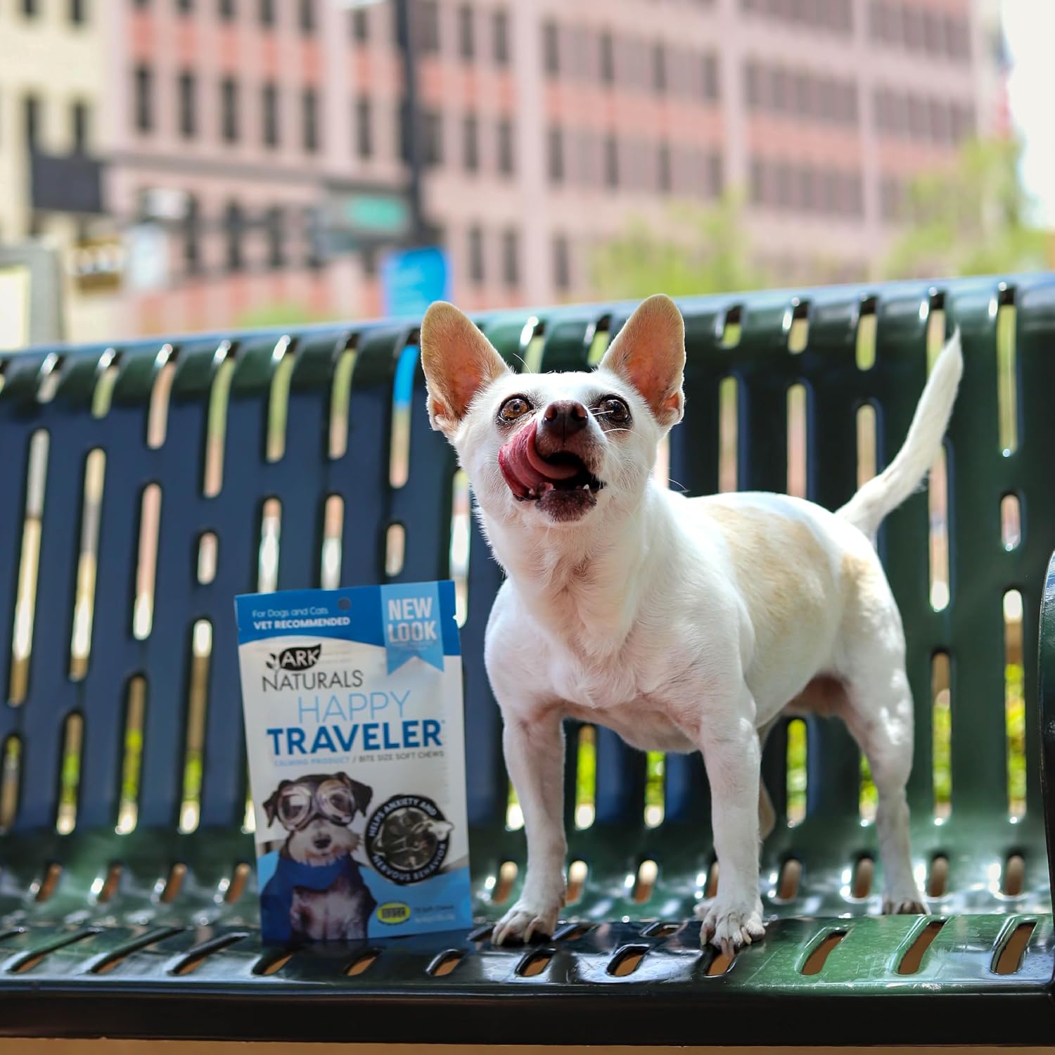 Ark Naturals Happy Traveler Calmantes Masticables para Perros - Pack Ahorro