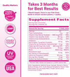 Total Glow Gummies para Mujer – Complemento de Biotina y Vitaminas para Cabello, Piel y Uñas – 60 Gummies de Frutos Rojos