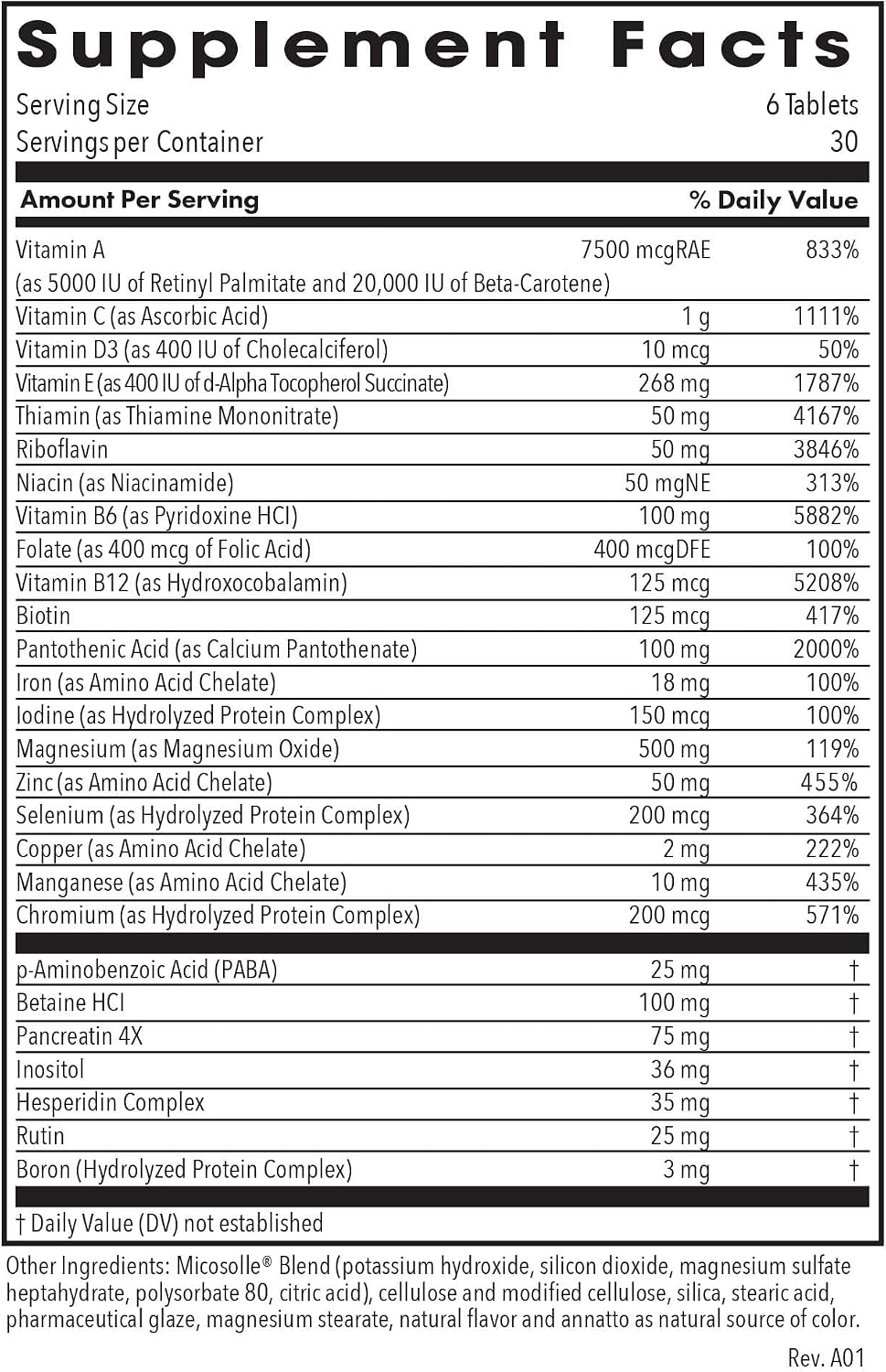 Optimox Androvite para Hombres - Suplemento de Magnesio 500mg, Multimineral y Multivitamínico con Vitamina C, Vitamina D3, Sin Calcio - 180 Comprimidos